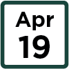 April 19 calendar icon