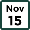 November 15 calendar icon